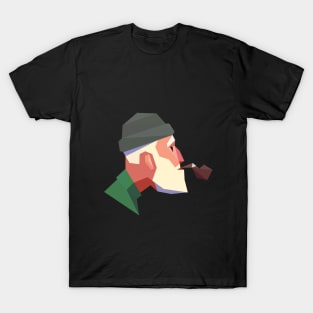 smoke _ old man mood T-Shirt